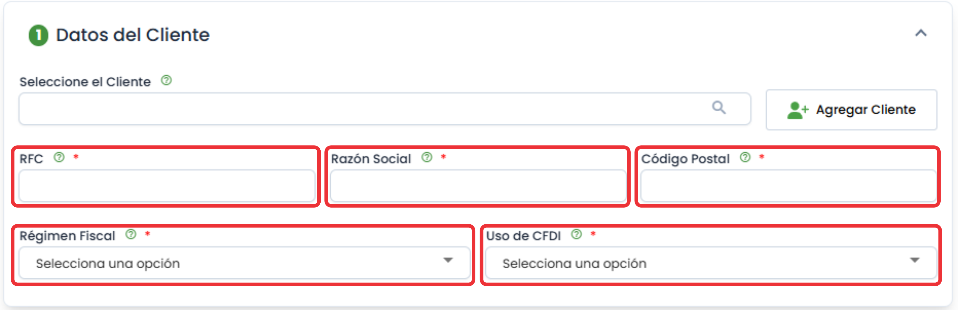 Verificar los datos del receptor